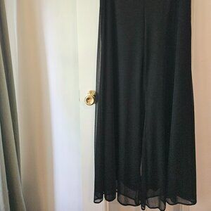Beautiful palazzo black pants L